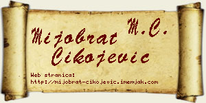 Mijobrat Čikojević vizit kartica